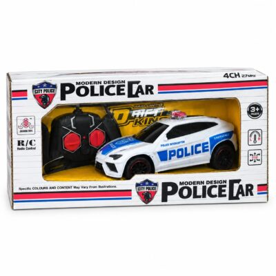 Police Car Modern Design (White) Rechargeable Remote Control