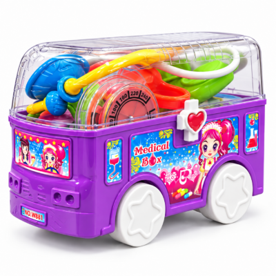 Medical Kit Toy Bus for Kids