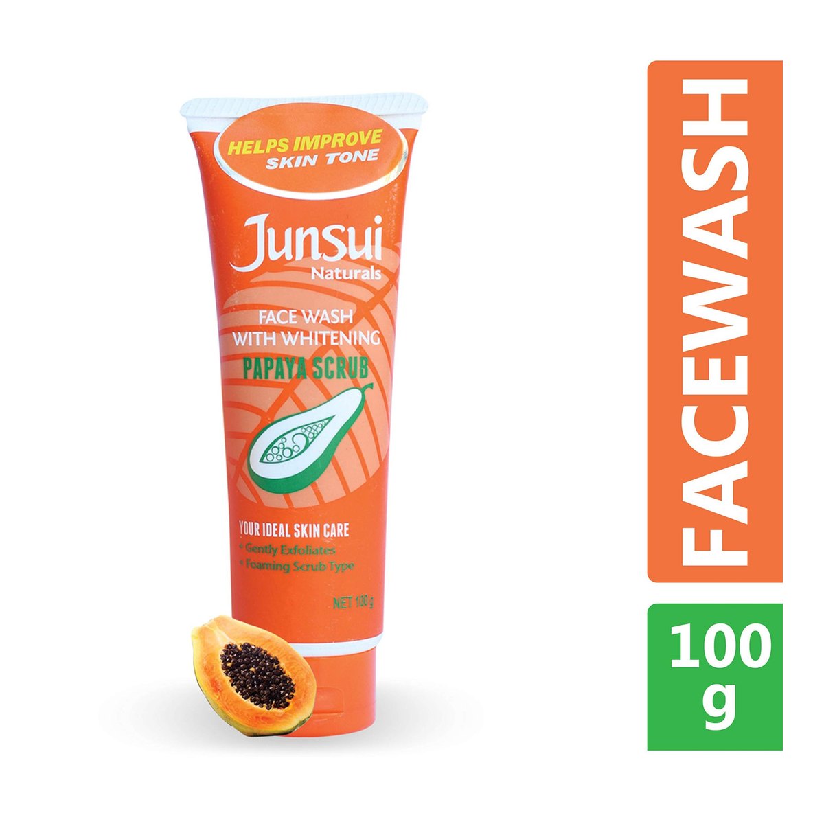 Junsui Whitening Papaya Scrub Facewash